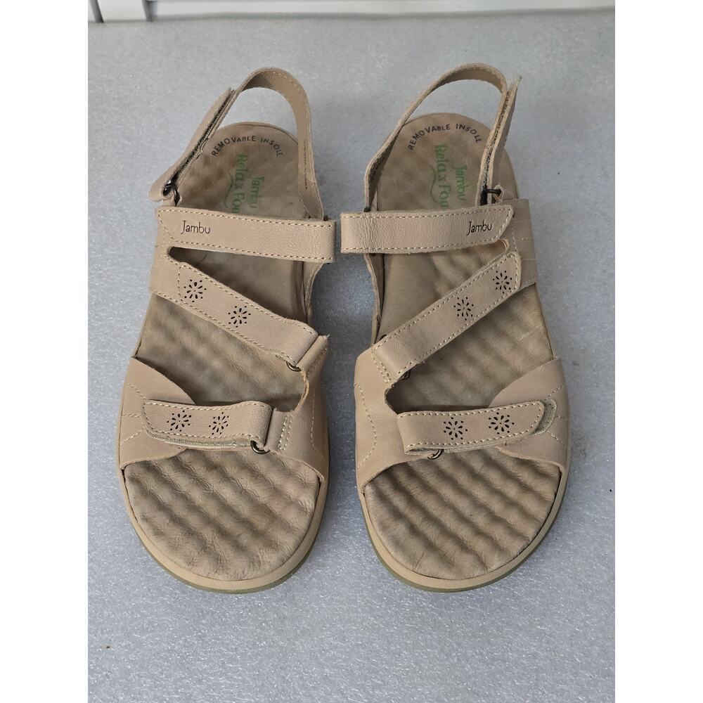 Jambu Ruby Sandal Women's Sandal Light Tan Size 10 EXCELLENT Pre-loved Condition